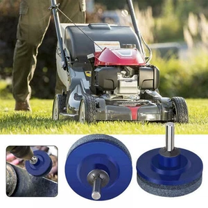 Lawn Mower Blade Sharpener Balancer Kit for Drill Grinder Stone Lawn Garden Tool - Picture 1 of 12