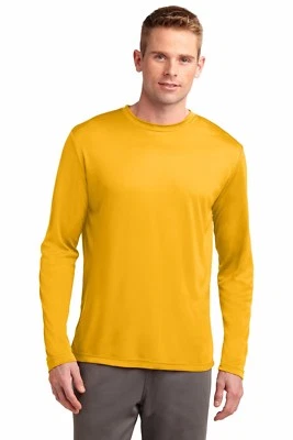 Camiseta Sport-Tek para hombre manga larga rendimiento absorbente de humedad M-ST350LS Foto 1 de 2