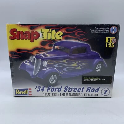 '34 Ford Street Rod (Revell Snap-Tite 1:25 Scale Kit) SEALED NEW - Image 1 of 4