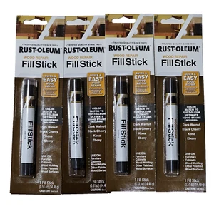 4 Pack Rust-oleum Wood Repair Fill Stick Quick Easy Color Match Dark Wood - Picture 1 of 1