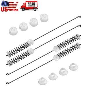 4pcs Washer Suspension Rod Kit For Whirlpool WTW4800BQ0 WTW4810BQ0 WTW4810BQ1 - Picture 1 of 13