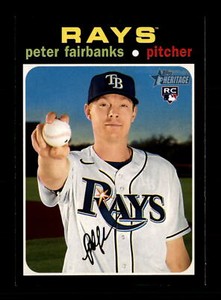 2020 Topps Heritage #640 Peter Fairbanks RC Tampa Bay Rays Baseball Card
