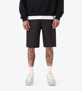 ZANEROBE Mens Black Box Short Cotton Stretch Raw Hem Shorts 30 NWT - Picture 1 of 8