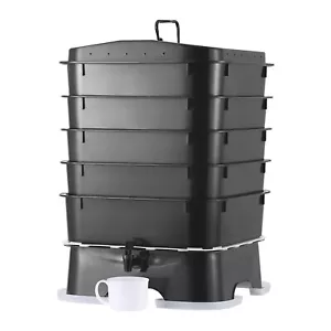 VEVOR Schnellkomposter Gartenkomposter Thermokomposter 50L Kompostierer HDPE - Bild 1 von 12