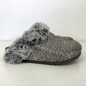 Zoccoli ciabatte Clarks Fireside Home argento metallizzato taglia UK 4 D EU 37 - Foto 1 di 10