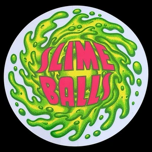 "Pegatina Slime Balls Skateboard Santa Cruz en verde y rosa tamaño: 4""" - Imagen 1 de 4
