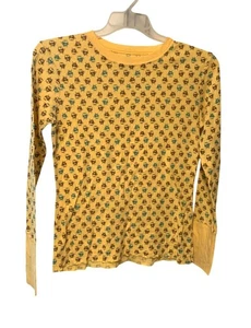 Vintage Y2k So Wear It Declare It Damen Größe XL Langarm Thermo Shirt Eulen - Bild 1 von 5