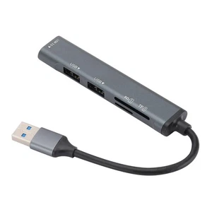Mini USB 3.0 Hub, mit Kartenleser TF/SD Multiport USB 3.0 5Gbsp, USB 2.0 - Bild 1 von 4