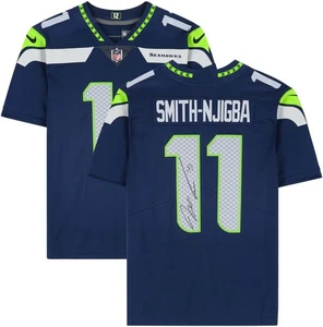 Jaxon Smith-Njigba Seattle Seahawks Signed Navy Nike Limited Jersey - Picture 1 of 5