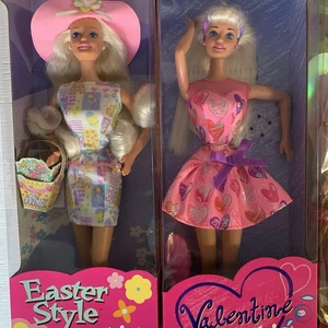 MATE 2 BARBIE 1997 VINTAGE ESTILO PASCUA EDICIÓN ESPECIAL, BARBIE de San Valentín - Imagen 1 de 7