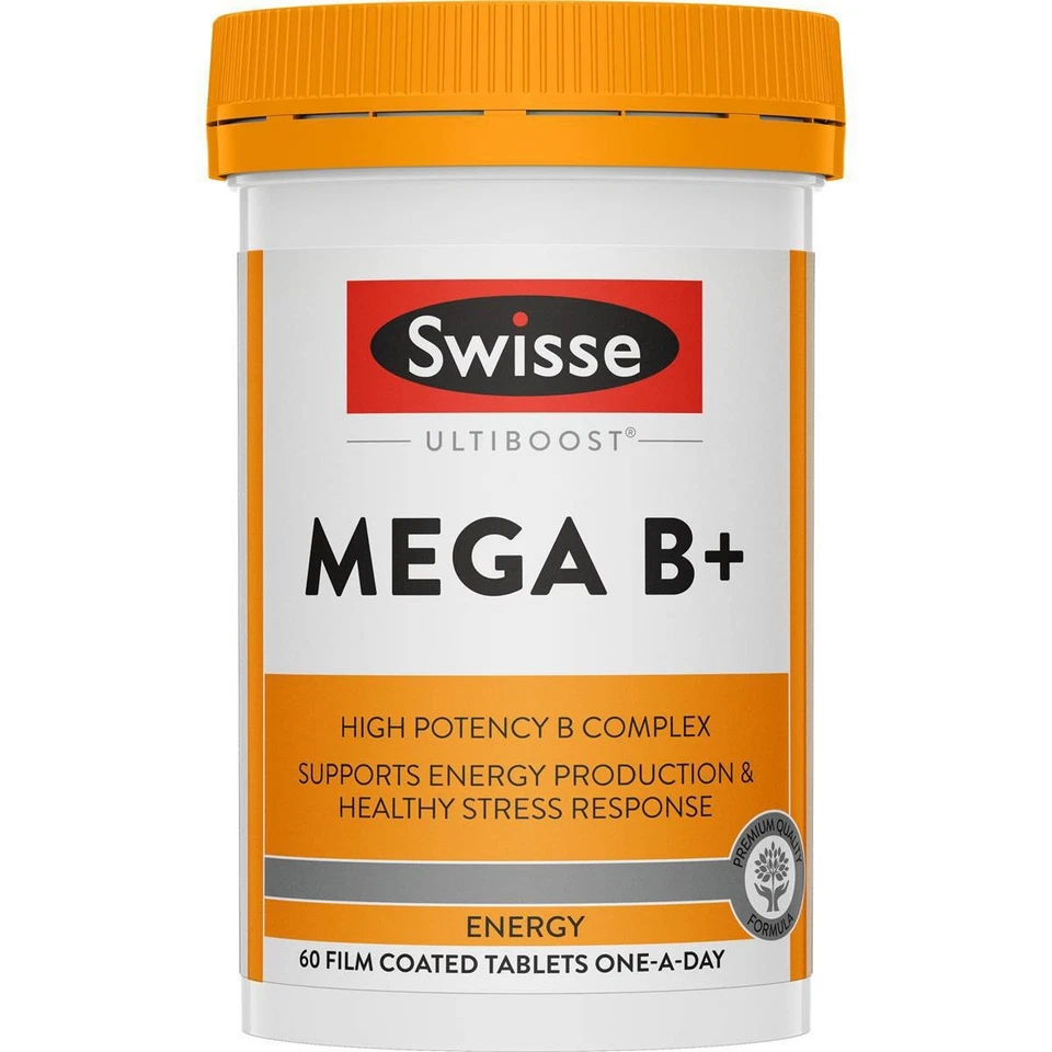 Swisse Ultiboost Mega B+ Tabletas Paquete de 60 Foto 1 de 3