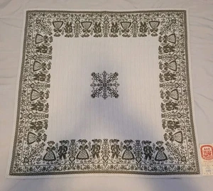 Tiroler Webkunst Woven Austria Folklore Table Cloth 40x40 Haller Textilewerks - Picture 1 of 13