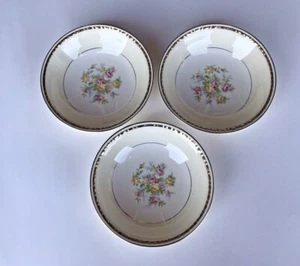 3 Vintage Antique Fruit Berry Bowls Dishes Homer Laughlin USA Eggshell Georgian  - Picture 1 of 2