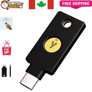 FIDO Certified USB-C NFC Security Key for Powerful Multi-Factor Authentication - Picture 1 of 10