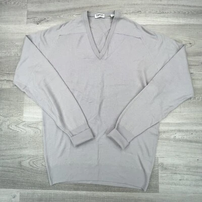 Suéter De Colección Damon Hombre Alto Manga Larga Cuello en V Lana de Cordero Lavanda Talla LT Foto 1 de 4