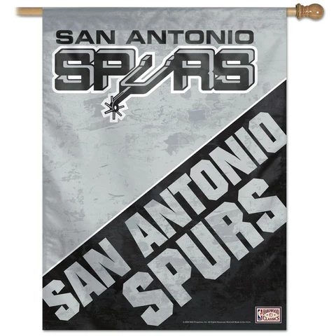 SAN ANTONIO SPURS HARDWOOD CLASSICS 28"X40" BANNER FLAG WINCRAFT Cover