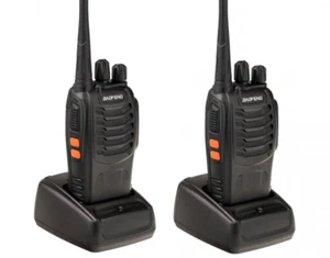 2x Walkie-Talkie Baofeng Funkgerät Zwei-Wege-Radio CTCSS Reichweite Akku - Zdjęcie 1 z 3