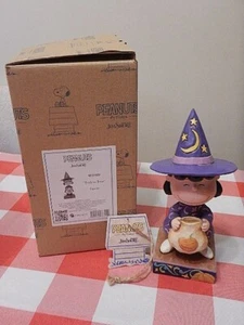 Jim Shore Peanuts Lucy Halloween Costume Strega Statuina 4045888 RARO NUOVO - Foto 1 di 2