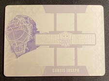 2017 Curtis Joseph Leaf Masked Men Hockey Magenta Plate Goalie Gear 1/1
