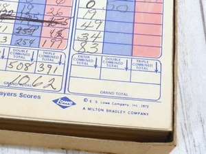 Triple Yahtzee 1973 Score Pads TS Lowe Milton Bradley 8 Partial Pads - Picture 1 of 9