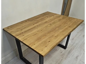 Solid Wood Dining Table With Legs Rustic Study Desk Workstation Farmhouse Table - Picture 1 of 6