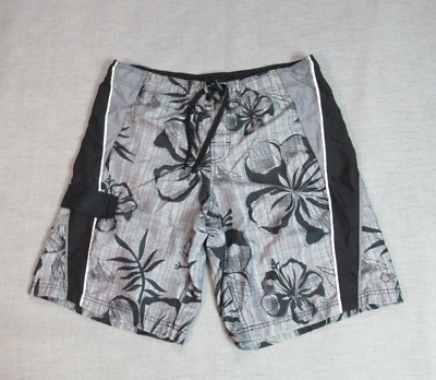 Bañador OP Ocean Pacific Board Shorts Para Hombre Talla Grande Gris Negro Tropical Foto 1 de 4