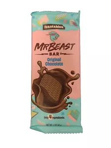 Rare Discountinued Mr Beast Bar Feastables ORIGINAL CHOCOLATE Mr. Bar 2,1 oz #02 - Bild 1 von 5