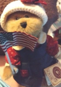 Boyds Bears The Bailey And Friends Colección Bandera Roja Blanca y Azul Patriota - Imagen 1 de 8