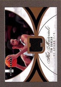 2007-08 Fleer Hot Prospects Hot Materials #HM-TD Tim Duncan Jersey