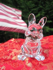 BOHEMIA CRYSTAL RABBIT. CZECH REPUBLIC LEAD CRYSTAL. - Picture 1 of 10