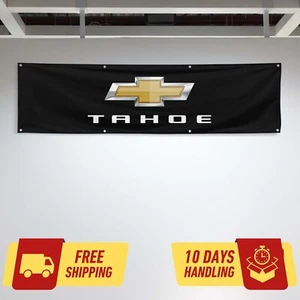 Bandera de regalo de cumpleaños para fanáticos de Chevrolet Chevy Tahoe 2x8 ft - Imagen 1 de 2
