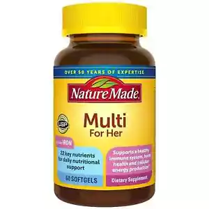 Nature Made Multi for Her Softgels, 60 Count - Picture 1 of 7