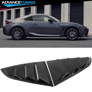 Fits 22-25 Subaru BRZ & Toyota GR86 Coupe IKON Style PC Side Window Louvers Trim - Picture 1 of 15