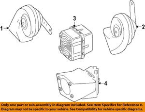 MERCEDES OEM 12-19 GL350 Electrical Horn-Horn 0005424104 - Picture 1 of 1
