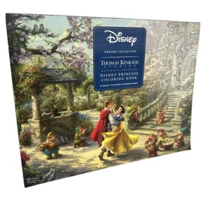 Disney Dreams Collection Thomas Kinkade Studios Disney Princess Coloring Poster  - Picture 1 of 3