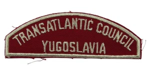 Transatlantisches Jugoslawien RWS rot-weißer Streifen CSP WHT Bdr (ZC381) - Bild 1 von 2