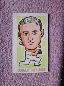 KIDDY'S FAVOURITES - POPULAR CRICKETERS  #48 DOUGLAS OVENSTONE irreg cut abt GD - Picture 1 of 2