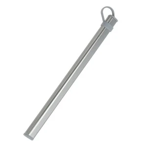 Essstäbchen Aufbewahrungsröhrchen Aluminiumlegierung Box Koffer für Titangrau - Bild 1 von 5