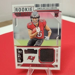 2024 Panini Contenders Rookie Ticket Jalen McMillan RC Patch Red - Picture 1 of 2