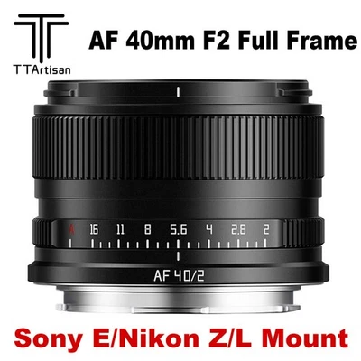 TTArtisan 40 mm F2.0 obiettivo principale messa a fuoco automatica full frame per Sony E Nikon attacco Z L