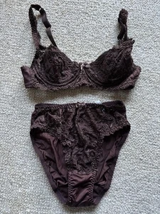 YVES SAINT LAURENT YSL Vintage Bra And Underwear Set Size 10B - Picture 1 of 5