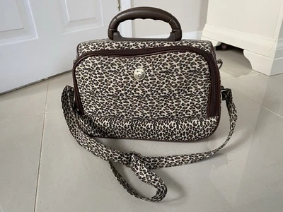 VGC MOIRA C LEOPARD PRINT TRAVEL HANDBAG LARGE MAKE UP BAG - Image 1 of 4