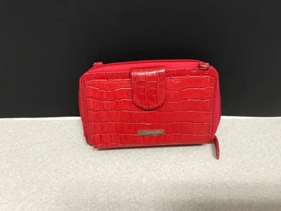 Cartera marrón Samantha aspecto cocodrilo rojo - Usada excelente estado Foto 1 de 4