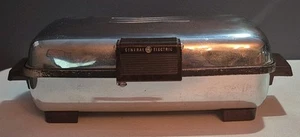 Vintage GE General Electric Waffle Maker Iron 1950s Chrome 179G39 - Picture 1 of 22