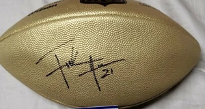 San Francisco 49ers Legend Frank Gore Gold Autographed Football - Picture 1 of 3