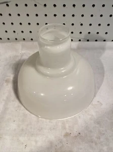 "Lámpara colgante vintage pantalla de vidrio blanco colgante 2"" instalador 8"" diámetro" - Imagen 1 de 5