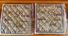2 French Food Words Potholders - new-Magnifique !