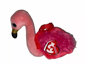 Ty Wristlet Handgelenktasche Geldbörse Flamingo - Picture 1 of 1