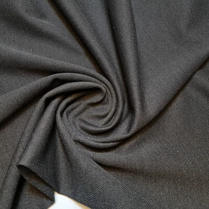 Black Viscose Chalis Fabric Craft Dress Costume Quilting Material 58" By Meter - Picture 1 of 2