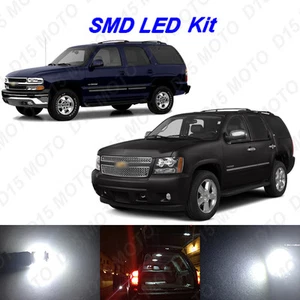 16x White LED interior Bulbs Kit+ Tag Lights For 2000-2014 Chevy Tahoe Suburban - Foto 1 di 5